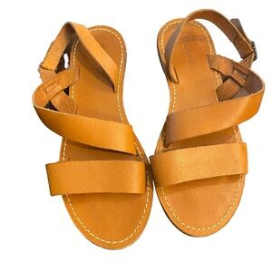 Leather Madewell Classic Flat Sandal